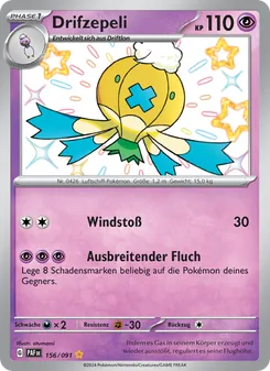 Drifzepeli, Paldeas Schicksale No. 156 Holo