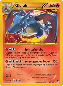 Glurak, Plasma-Sturm No. 136 Normal