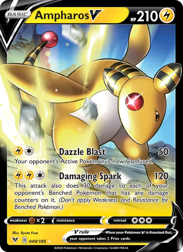 Ampharos V, Vivid Voltage No. 49