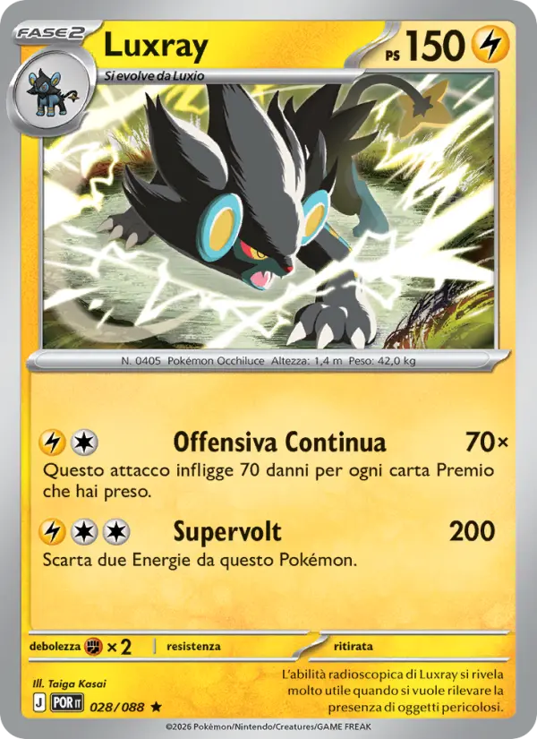 Luxray, Equilibrio Perfetto Nº 028
