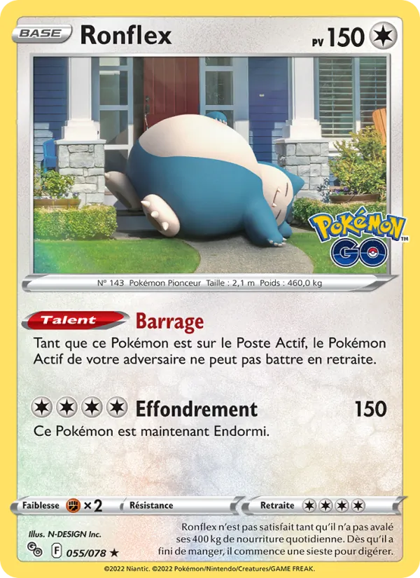 Ronflex, Pokémon GO Nº 055