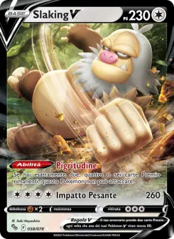 Slaking V, Pokémon GO No. 058 Holo