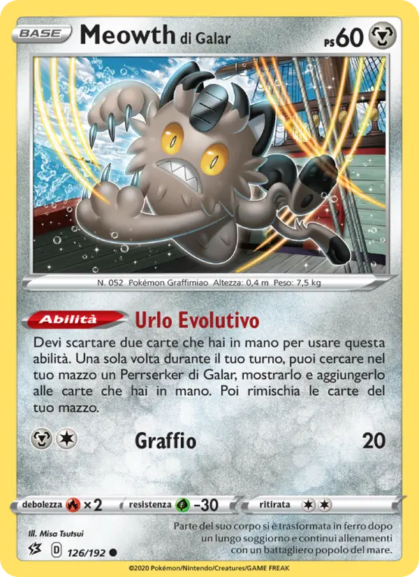 Meowth di Galar, Fragore Ribelle Nº 126