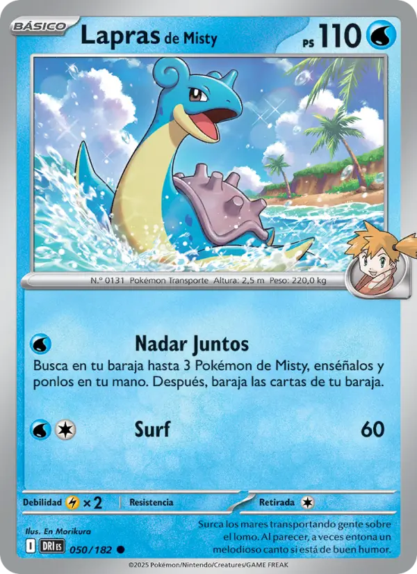 Lapras de Misty, Rivales Predestinados No. 050