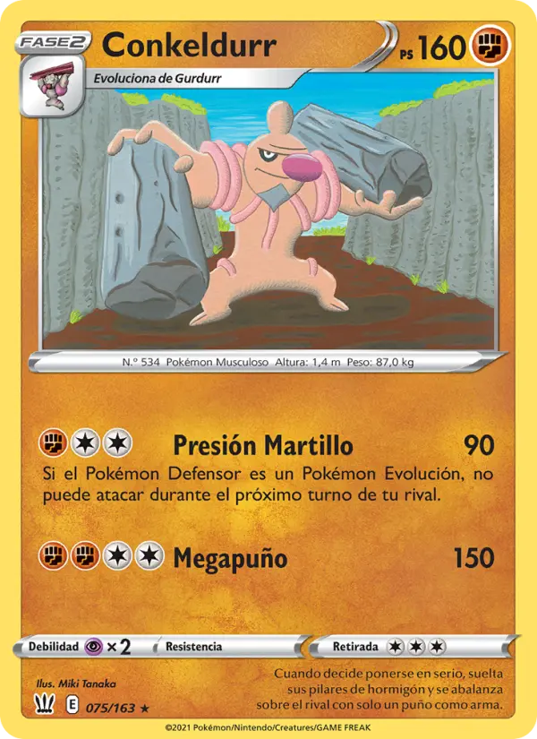 Conkeldurr, Estilos de Combate No. 75