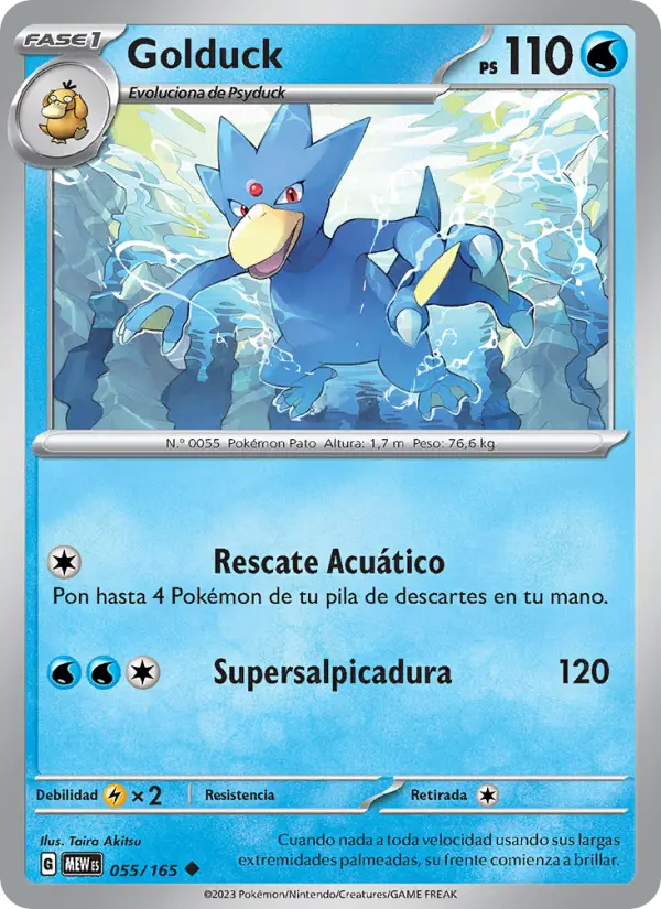 Golduck, 151 Nº 055