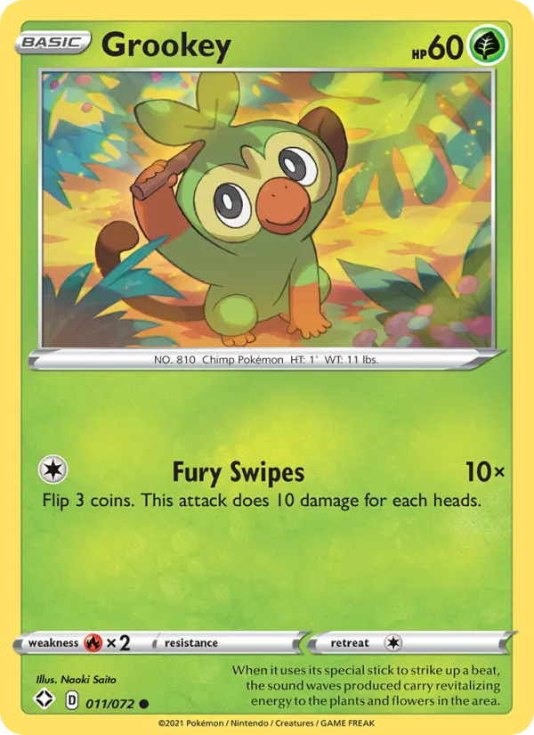 Grookey, Shining Fates Nº 11