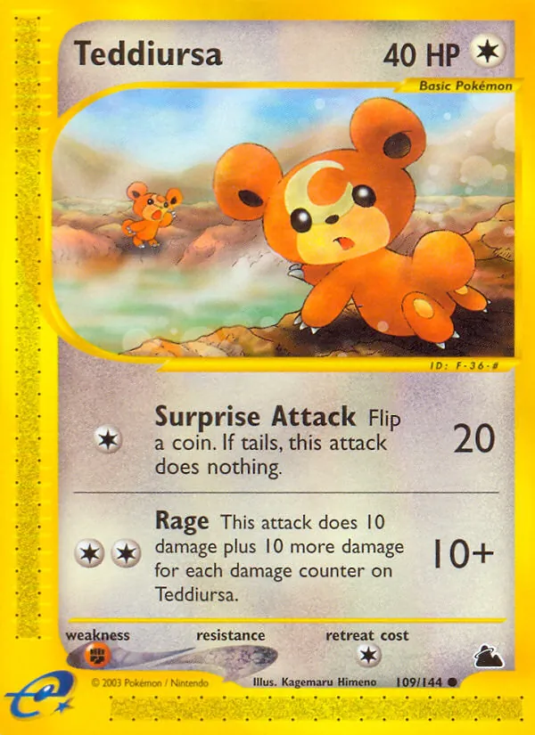 Teddiursa, Skyridge No. 109