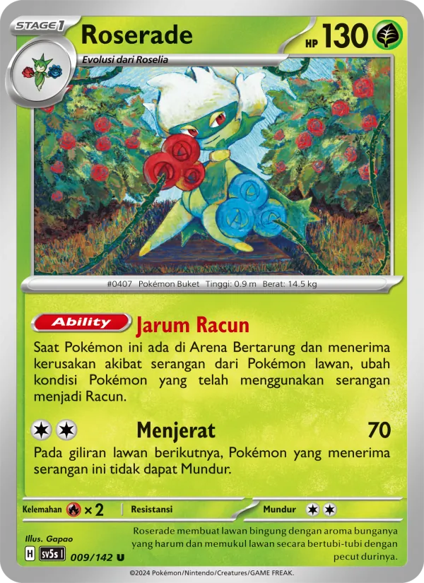 Roserade, Paradoks Andalan Nº 009