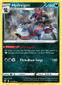 Hydreigon, Darkness Ablaze No. 110 Normal