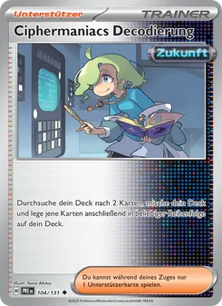 Ciphermaniacs Decodierung, Prismatische Entwicklungen No. 104 Normal