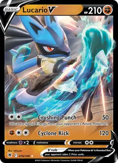 Lucario V, Astral Radiance Nº 078 Holo