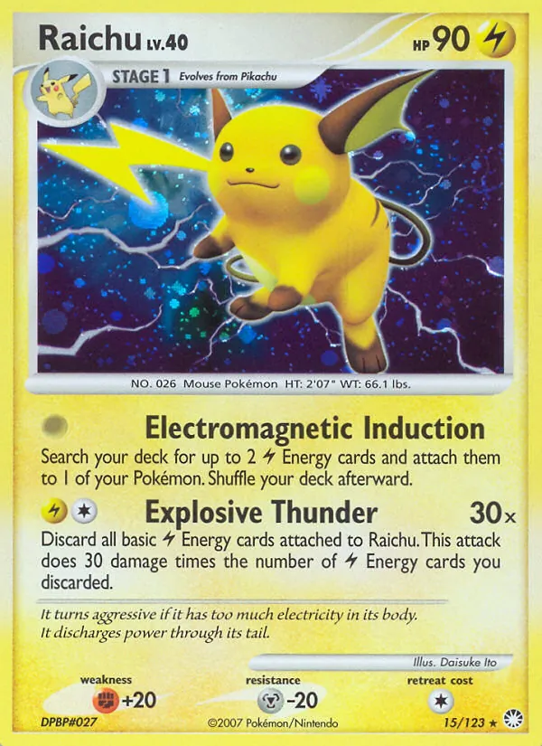 Raichu, Mysterious Treasures Nº 15