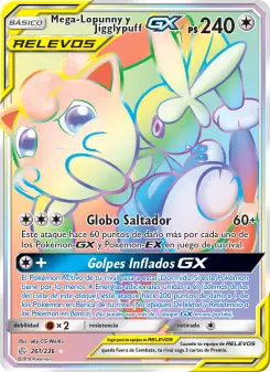 Mega-Lopunny y Jigglypuff GX, Eclipse Cósmico No. 261 Normal