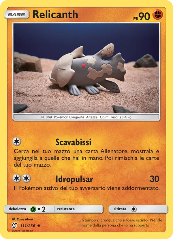 Relicanth, Sintonia Mentale No. 111