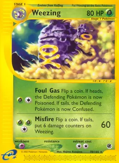 Weezing, Expedition Base Set Nº 70 Normal
