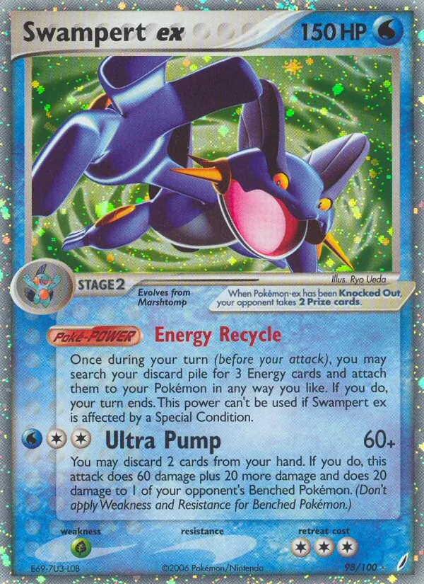 Swampert ex, Crystal Guardians Nº 98