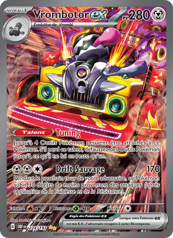 Vrombotor-ex, Flammes Obsidiennes Nº 224