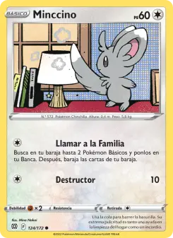 Minccino, Astros Brillantes No. 124 Normal