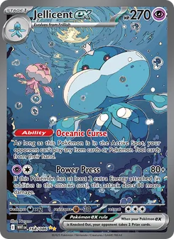Jellicent ex, White Flare No. 168 Holo