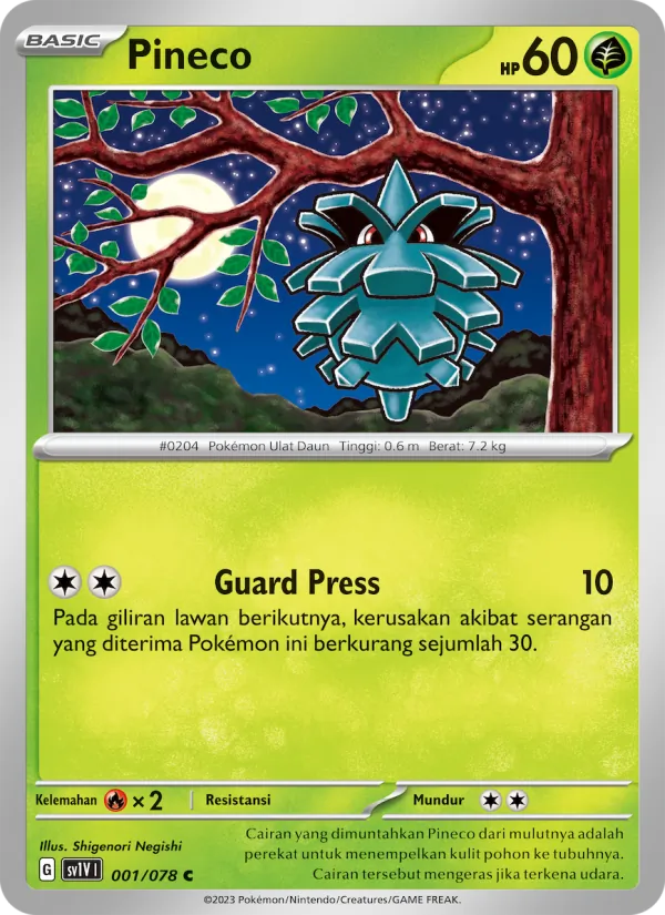 Pineco, Violet ex Nº 001