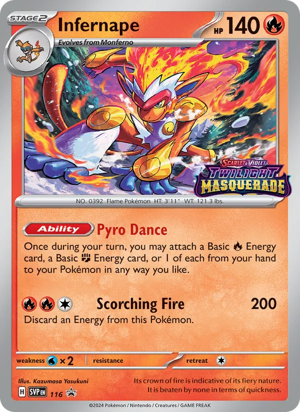 Infernape, SVP Black Star Promos Nº 116