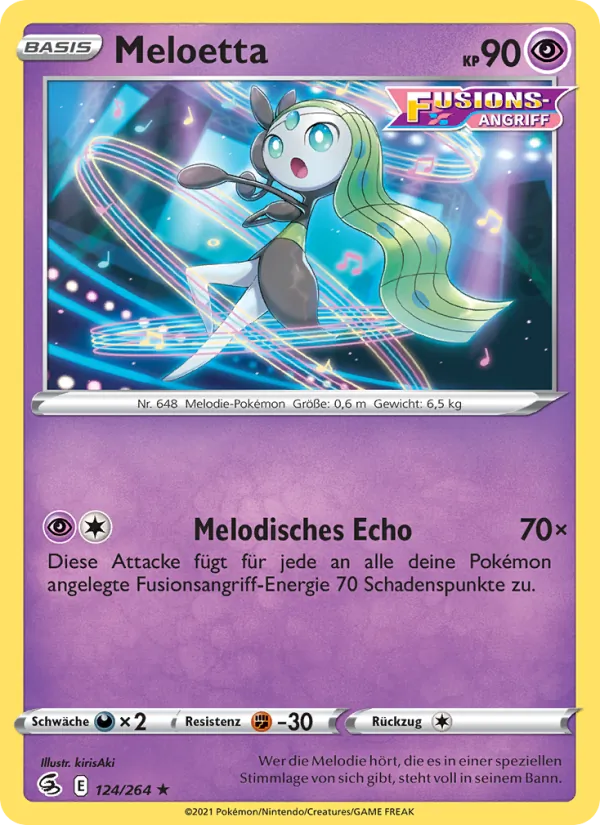 Meloetta, Fusions Angriff Nº 124