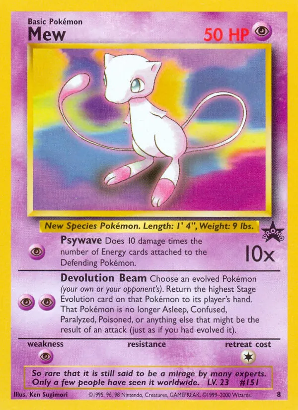 Mew, Wizards Black Star Promos No. 8