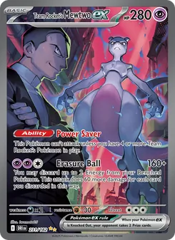 Team Rocket's Mewtwo ex, Destined Rivals Nº 231 Holo