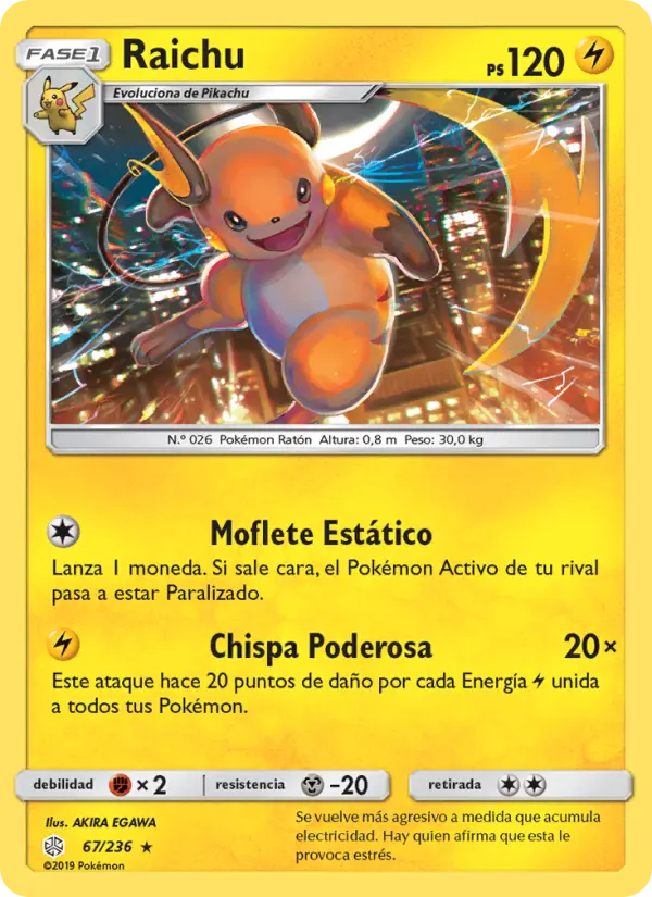 Raichu, Eclipse Cósmico No. 67