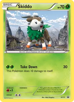 Skiddo, XY Black Star Promos No. XY11 Normal