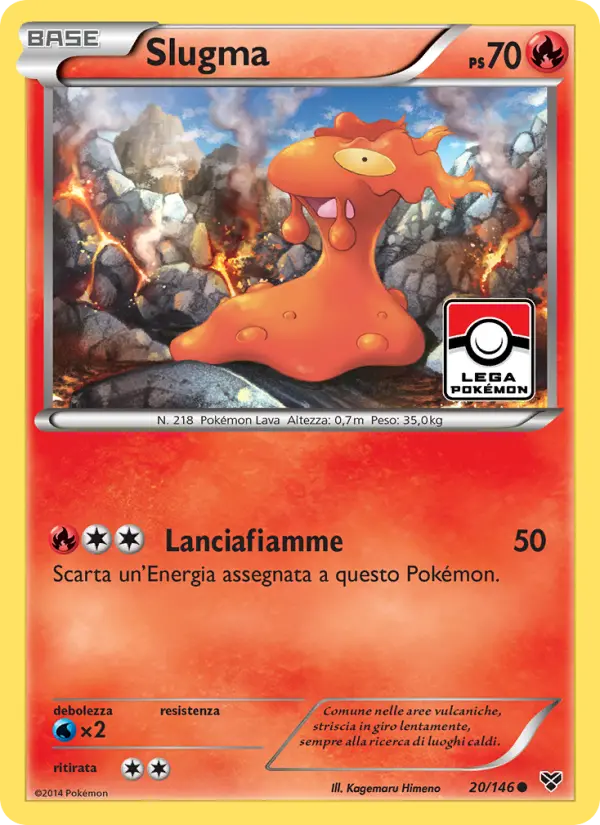 Slugma, XY No. 20