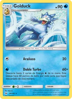 Golduck, Sol y Luna Nº 29 Normal