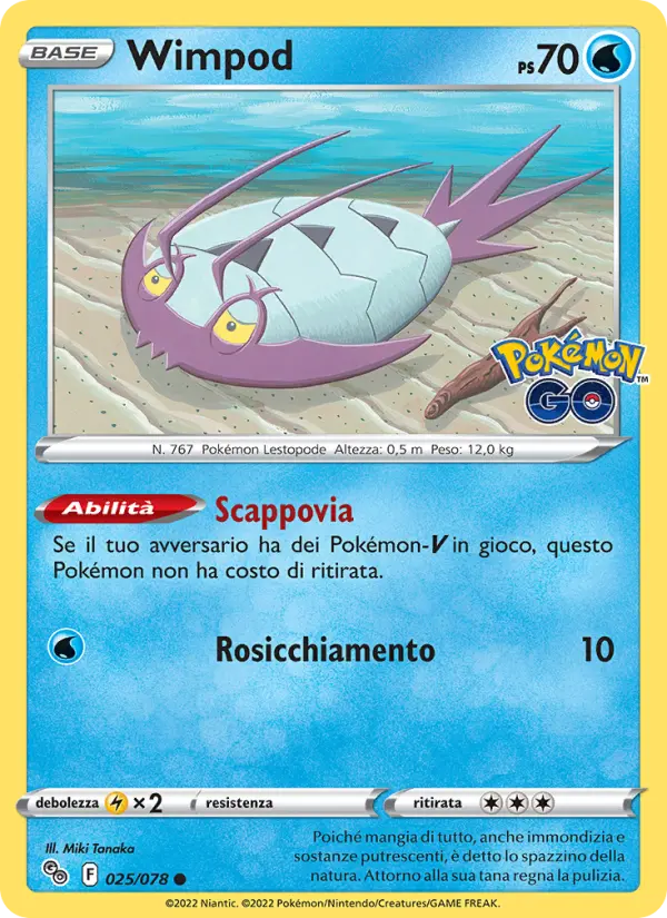 Wimpod, Pokémon GO Nº 025