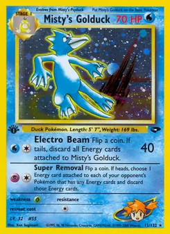 Misty's Golduck, Gym Challenge Nº 12 Holo