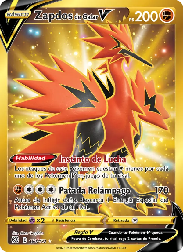 Zapdos de Galar V, Astros Brillantes No. 182