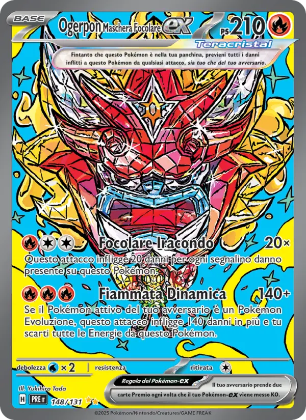 Ogerpon Maschera Focolare-ex, Evoluzioni Prismatiche No. 148