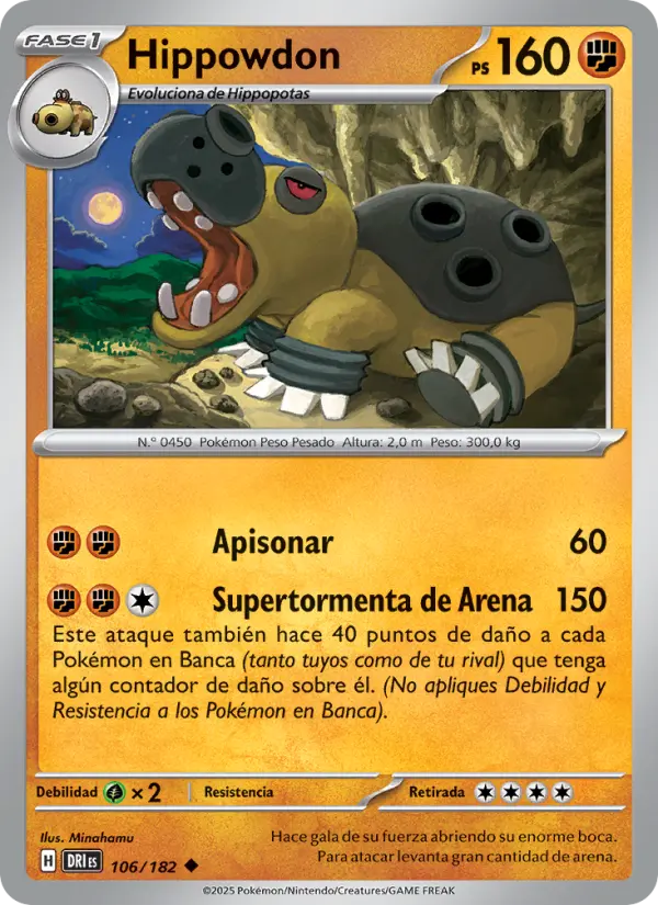 Hippowdon, Rivales Predestinados No. 106