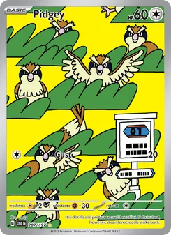 Pidgey, Obsidian Flames No. 207 Holo