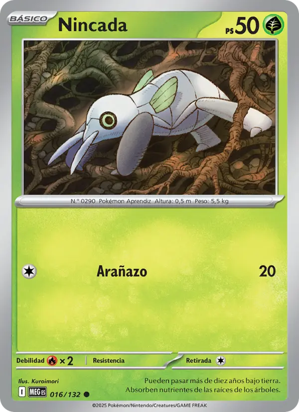 Nincada, Megaevolución Nº 016