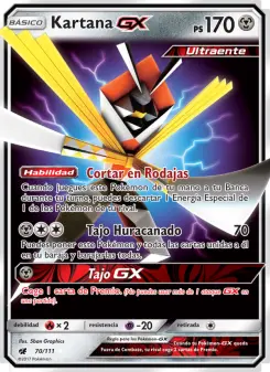 Kartana GX, Invasión Carmesí No. 70 Normal