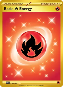 Basic Fire Energy, Obsidian Flames Nº 230 Holo