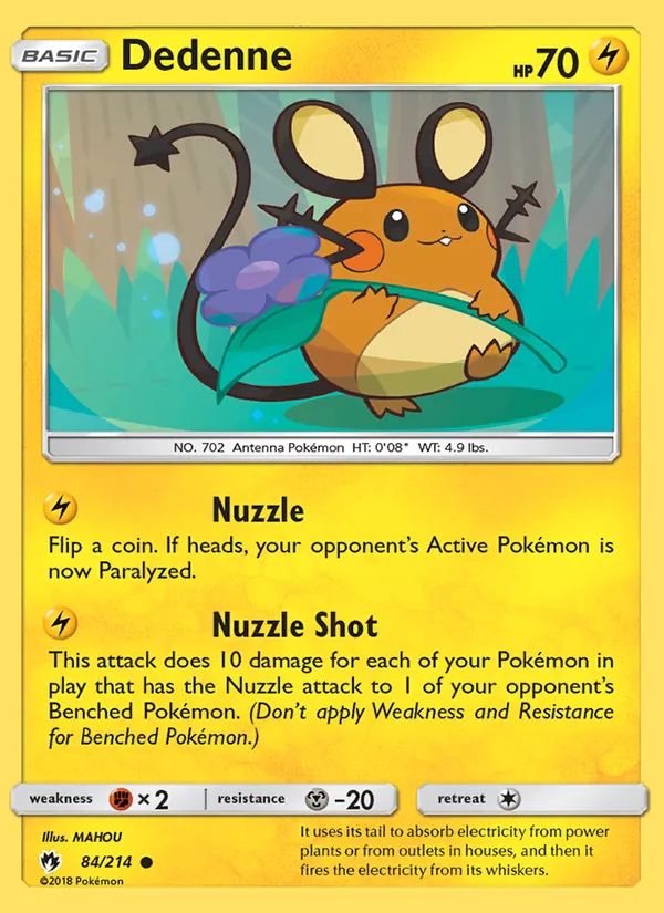 Dedenne, Lost Thunder No. 84