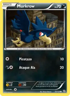 Murkrow, Dragones Majestuosos No. 72 Normal