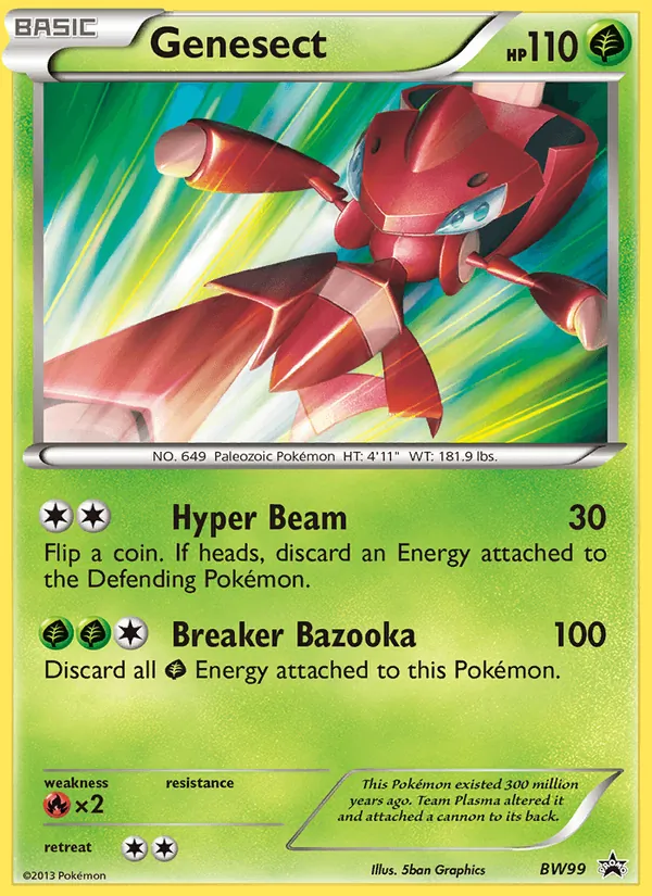 Genesect, BW Black Star Promos No. BW99