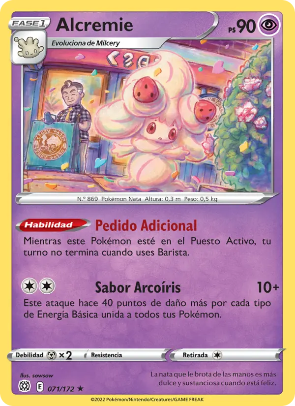 Alcremie, Astros Brillantes Nº 071