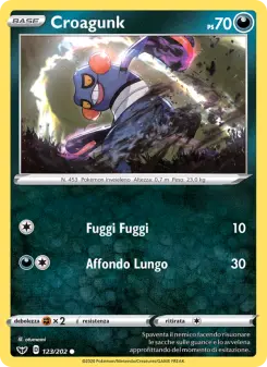 Croagunk, Spada e Scudo Nº 123 Normal