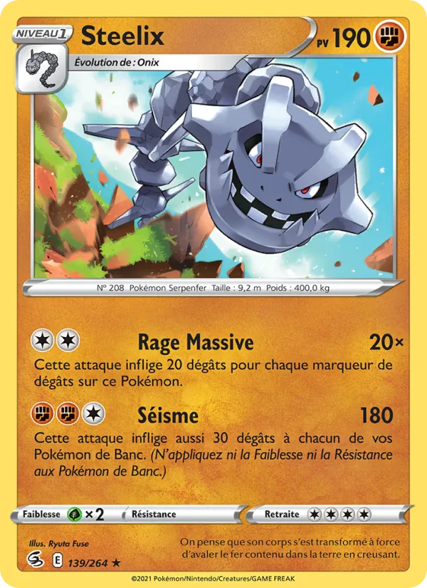 Steelix, Poing de Fusion No. 139