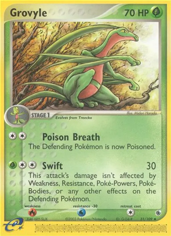 Grovyle, Ruby & Sapphire Nº 31
