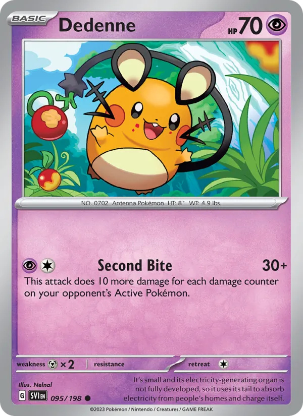 Dedenne, Scarlet & Violet No. 095